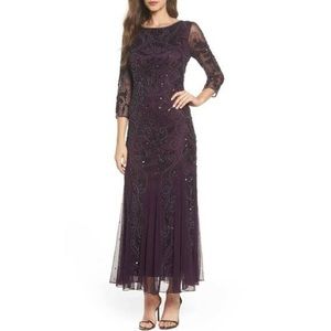 Pisarro Nights Beaded Gown size 6 Plum